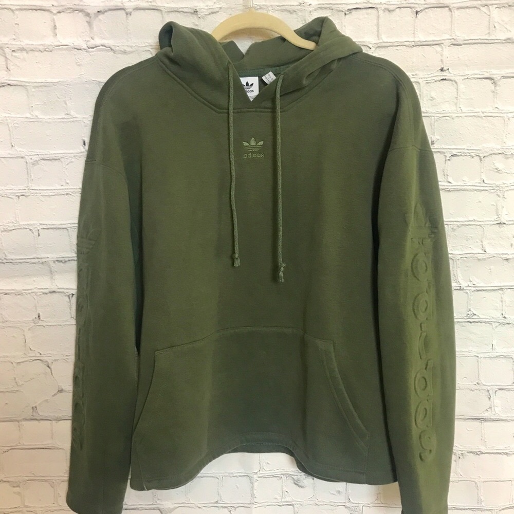 Adidas oversized sage green pullover